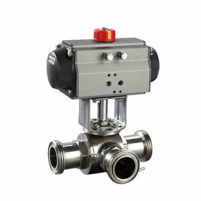 氣動(dòng)三通衛(wèi)生*球閥